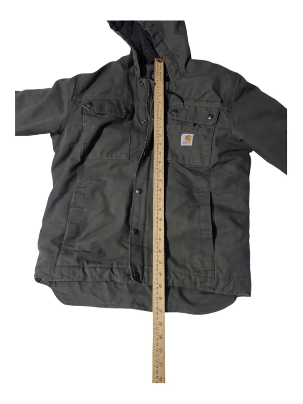 Men's Carhartt Relaxed Fit Hooded Jacket - Green - Size S